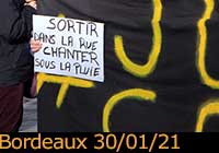 Manifestation le 30/01/21 à Bordeaux