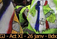 Gilets jaunes - Acte XI - 26 janvier 2019 à Bordeaux