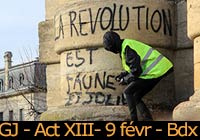 Gilets jaunes - Acte XIII - 9 février 2019 à Bordeaux