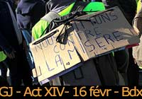 Gilets jaunes - Acte XIV - 16 février 2019 à Bordeaux