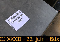Gilets jaunes - Acte XXXII - 22 juin 2019 à Bordeaux