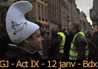 Gilets jaunes - Acte IX - 12 janvier 2019 à Bordeaux